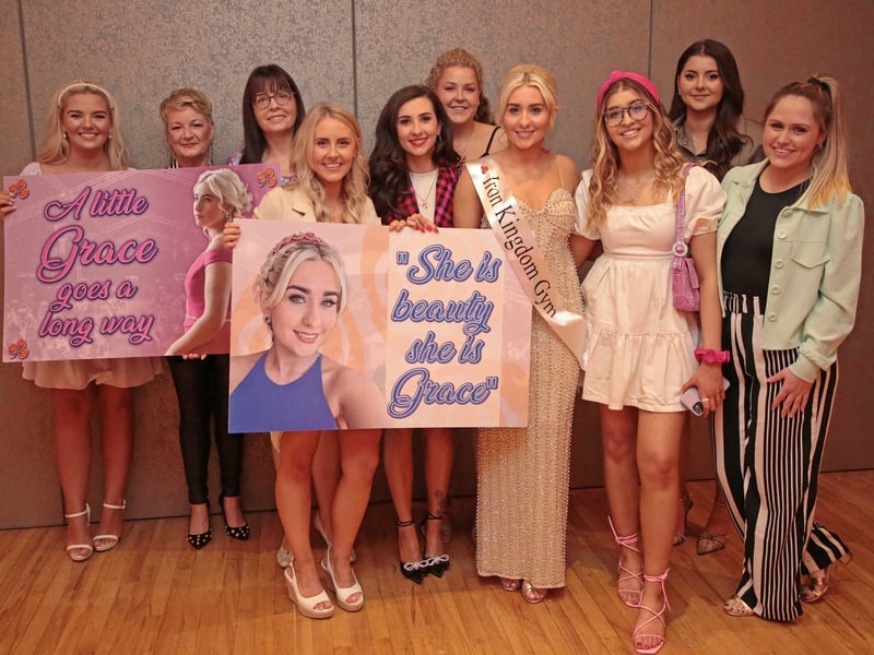 Caption: Grace Kemple with Marese Kiely, Leanne Keegan, Maeve Killian, Anna Butler, Emer O'Brien, Grace Esler, Lily Fitzmaurice, Emer and Sarah Kemple Picture: Shelley Corcoran