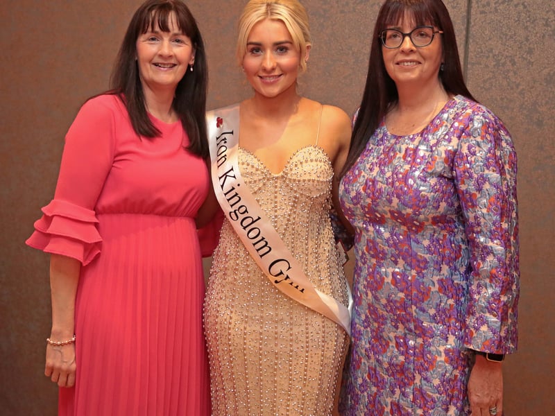 Caption: Longford Rose Grace Kemple with Nora O'Farrell and Maeve Killian