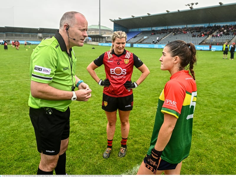 JULY 2023 Carlow took on Down in the TG4 LGFA All-Ireland Junior Championship semi-final at Parnell Park in Dublin.