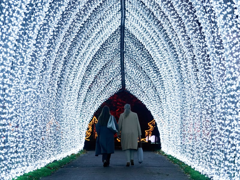 Towns and cities across the UK put on their own fabulous displays, using everything from the walls of a cathedral to fishing creels for festive fun.