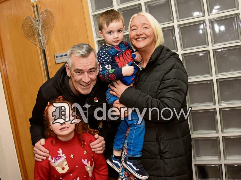 Dipper and Mary with their grandchildren Maeve and Conan