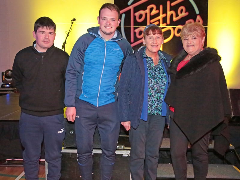 Caption: Paul Dowler, James McCann, Rose Collum and Bernie McCann Picture: Shelley Corcoran