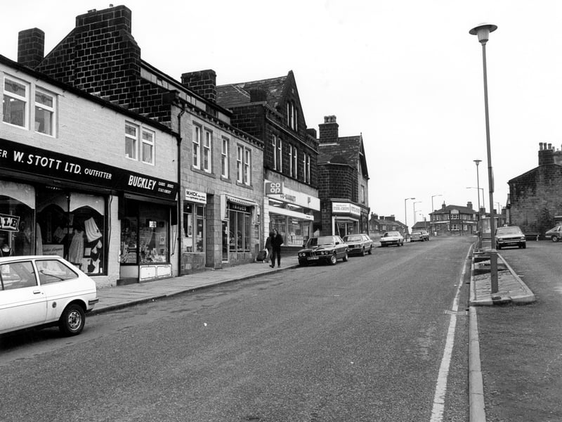 High Street looking in the direction of Harrogate Road in December 1979.