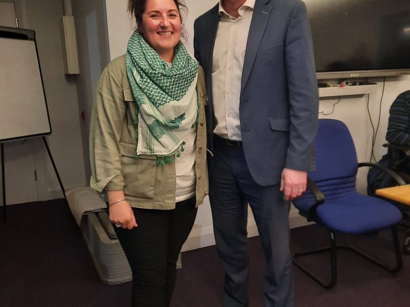 Michelle Brennan Shyabo with Martin Kenny TD.