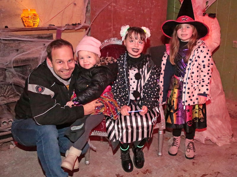 Caption: Brian, Ruby, Evie and Grace O'Donohoe