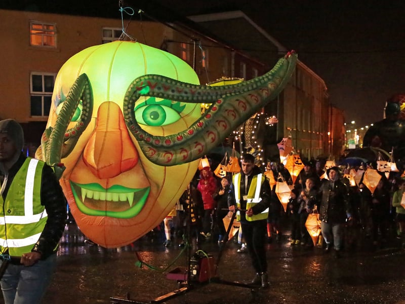 Caption: There were plenty of colourful floats and entries in the Longford Dead of Night Festival parade