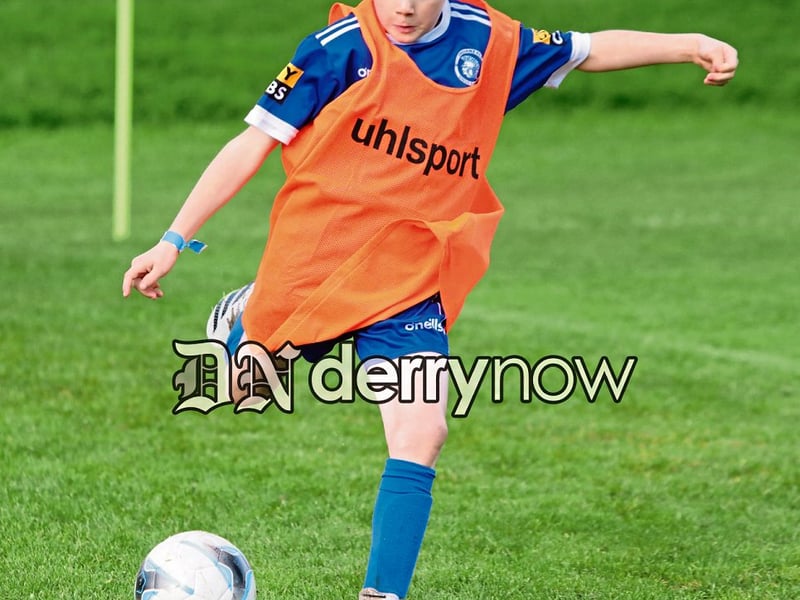 Youngster testing his skills.