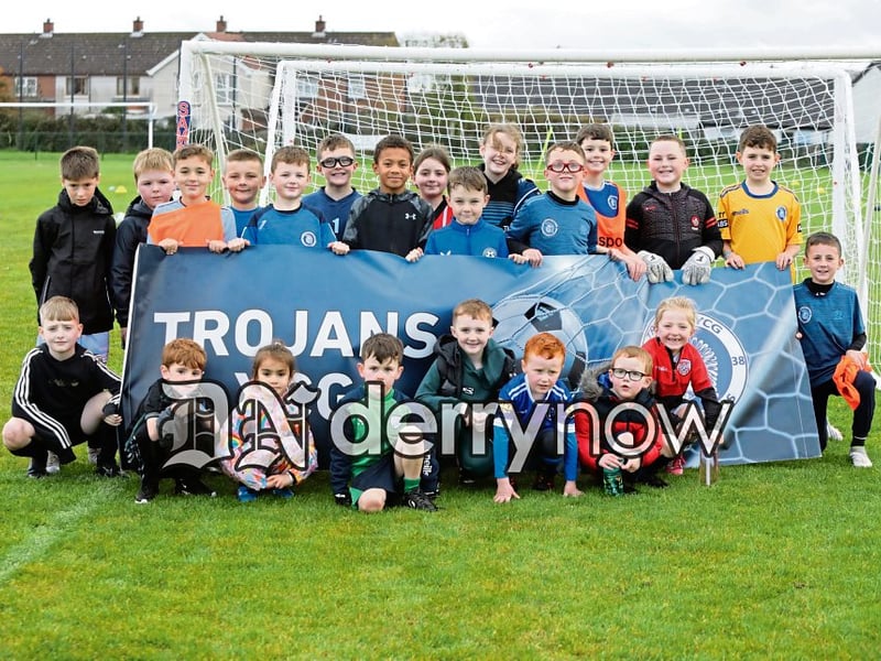 2014s group who took part in the Trojans YCG Halloween Soccer Camp.