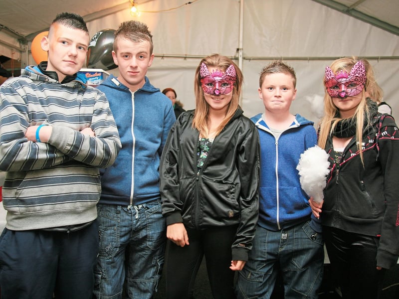Caption: Eric O'Kane, Aaron Phillips, Chloe Bradey, Lisa Keegan and Nathan O'Toole Photo by Shelley Corcoran