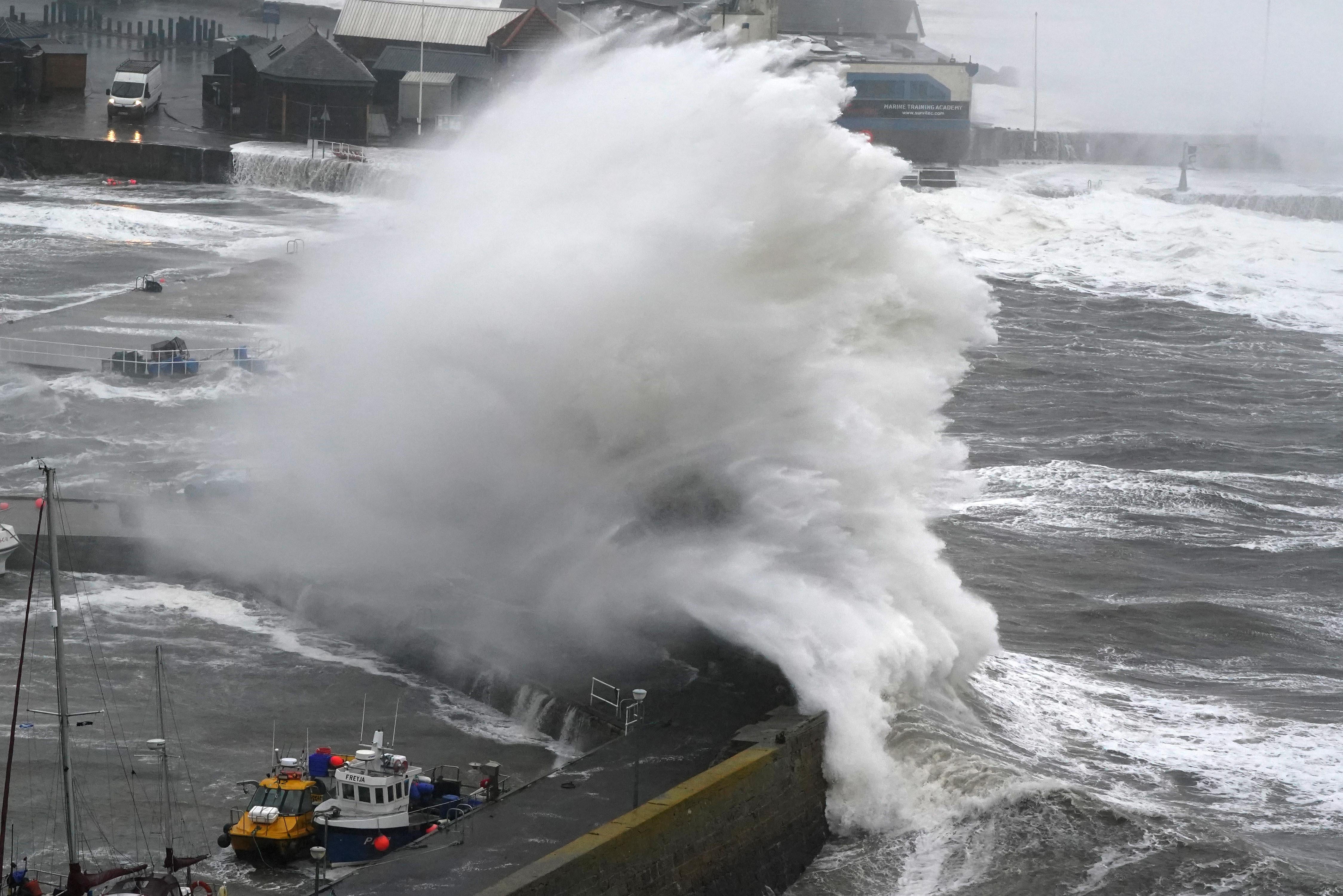 In Ireland, the army and civil defence units were called in to provide support and Taoiseach Leo Varadkar, who visited those affected in Midleton, Co Cork, said a financial package will be offered to homes and businesses damaged in floods.