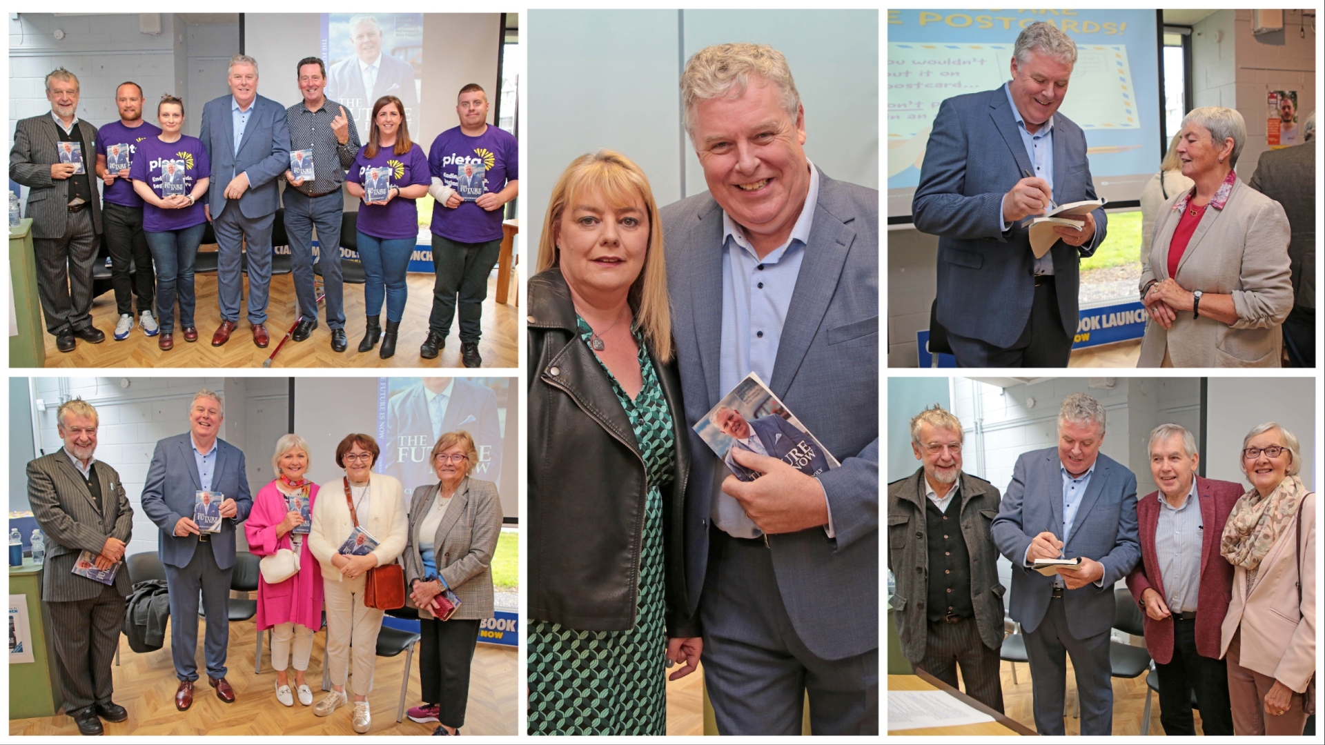 A large crowd of onlookers turned out at Longford's county library last Saturday, September 16 to witness the unveiling of former RTÉ journalist Ciaran Mullooly's latest literary compilation-'The Future is Now'. It was the third publication in an anthology of books which was arguably the most challenging to write for a man who witnessed at first hand the economic devastation brought about by the closure of ESB's Lough Ree Power Station. Longford Leader / Longford Live photographer Shelley Corcoran was in Longford Library for the launch and we hope you enjoy her photos. And don't forget to tag and share with your friends!
