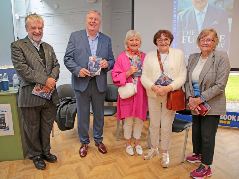 Caption: Michael Harding, Ciaran Mullooly, Margaret Thompson, Maura McCormack and Mary Mullooly