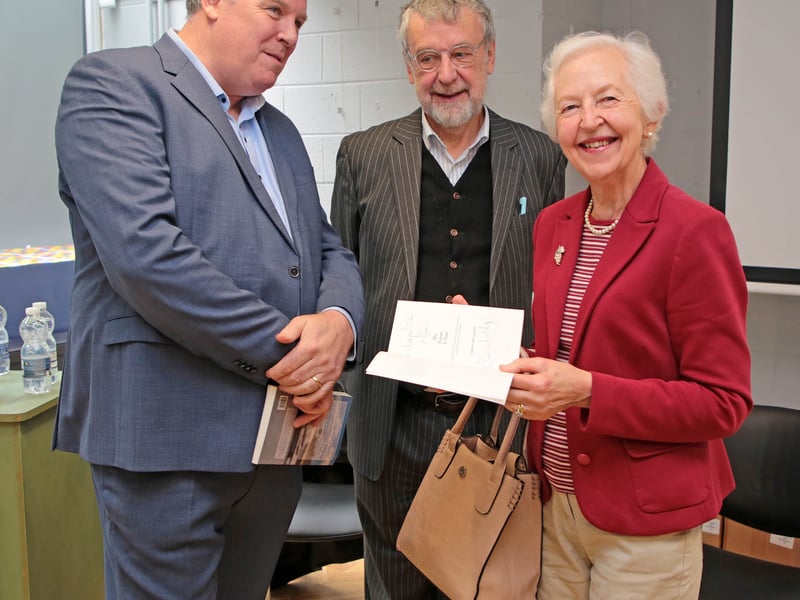 Caption: Ciaran Mullooly, Jean Duncan and Margaret Nohilly Picture: Shelley Corcoran