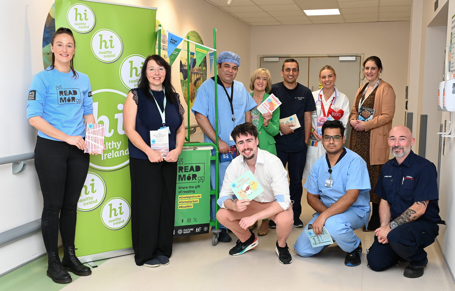 Group photo at St Lukes Hospital Read Mór Event PICTURE Vicky Comerford