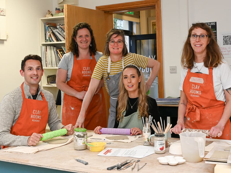 Alastair Forbes, Theresa Forbes, Ceramic Artists, Aisling Mcelwain, Liselott and Niamh Synnott PICTURE Vicky Comerford