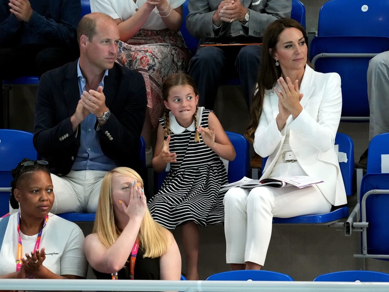 She proved a sharp white suit can be casual for the Commonwealth Games in Birmingham in 2022, when she chose an Alexander McQueen suit to watch swimming at the Sandwell Aquatics Centre.