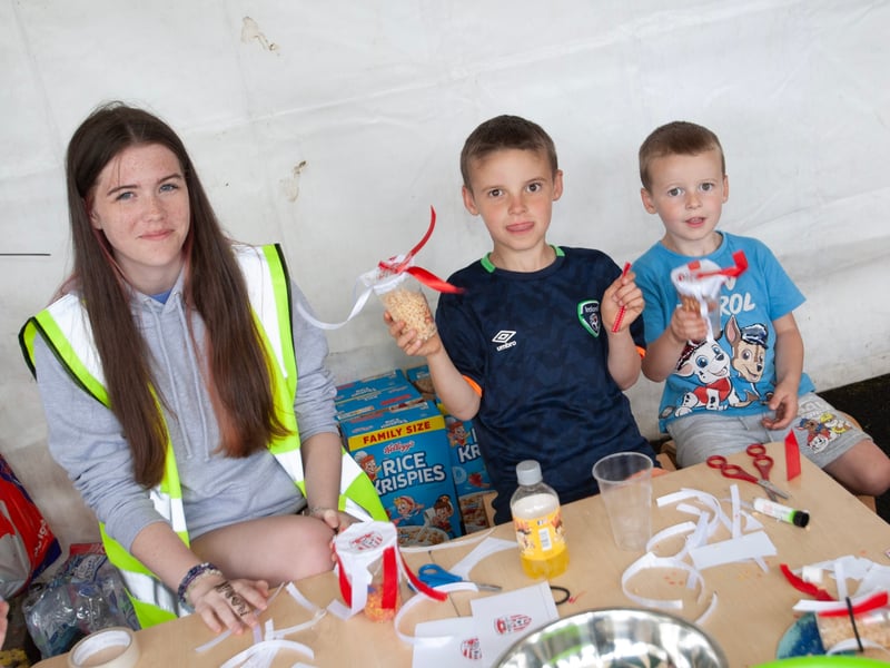 Making Derry City Crackers are brothers Ciaran (8) and Kai (5) Doherty at the Bull Park event on Tuesday evening.