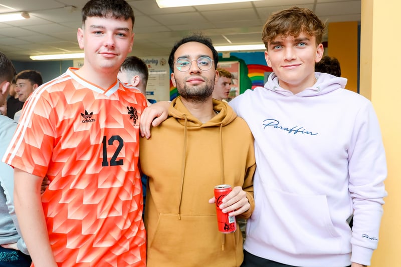 PHOTO: CBS Naas students gather in the school to celebrate Leaving Cert ...