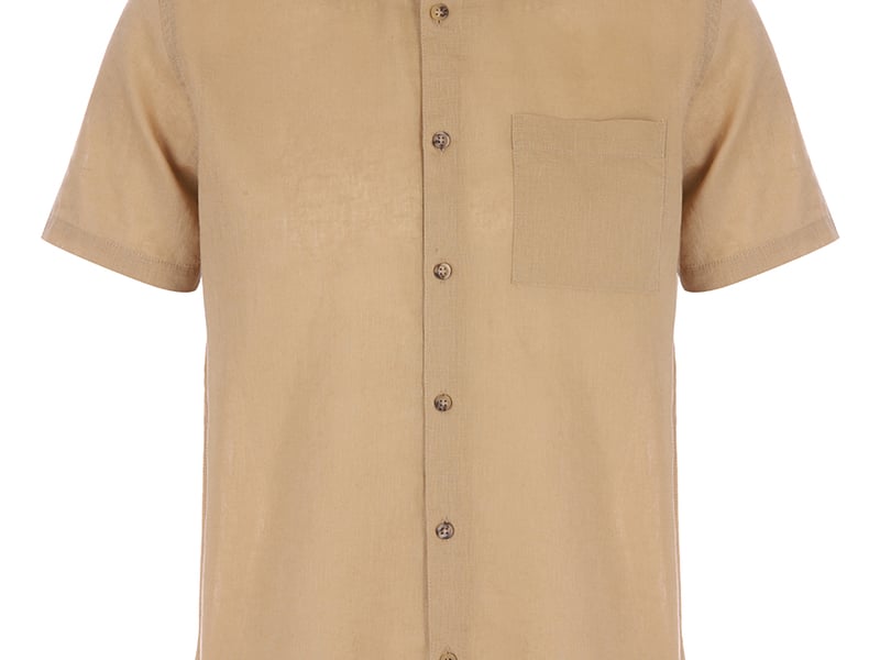 Peacocks Mens Tan Linen Blend Shirt, £12 (was £18)