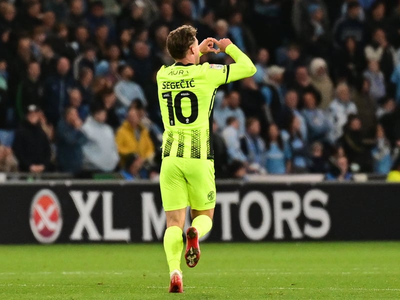 Seventh goal of the season for Aussie, who has enjoyed a brilliant maiden campaign in English football. Although Mousinho is adamant Segecic is not a winger, the 21-year-old has impressed on the right in recent weeks.