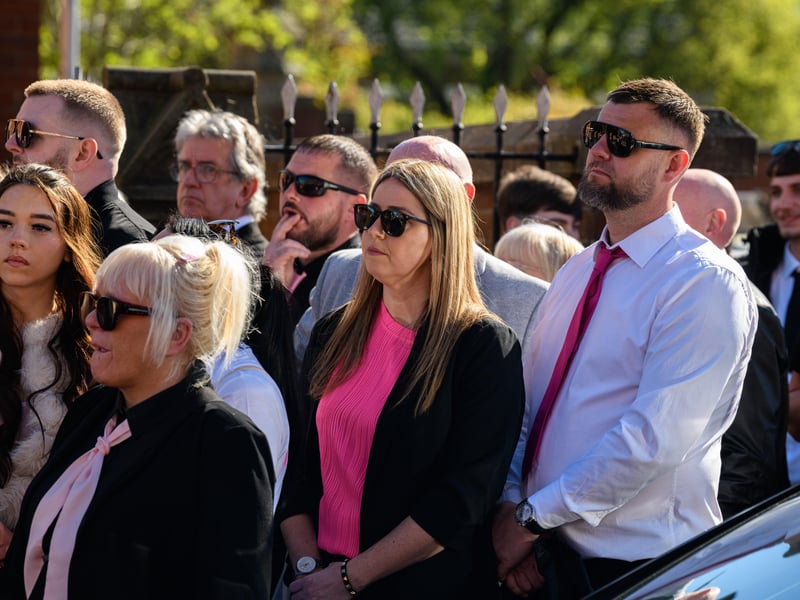 Funeral procession for Preston mum-of-two Rachel Kay, 37, from her home to St Joseph's Church in Skeffington Road