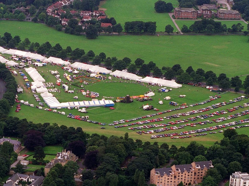 A bird's eye view of Leeds Shpw on Roundhay Park in August 1998.