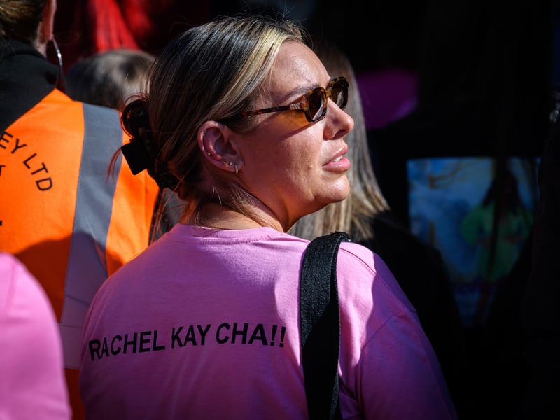 Funeral procession for Preston mum-of-two Rachel Kay, 37, from her home to St Joseph's Church in Skeffington Road