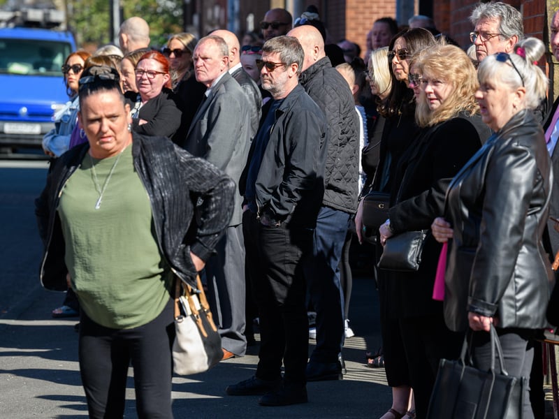 Funeral procession for Preston mum-of-two Rachel Kay, 37, from her home to St Joseph's Church in Skeffington Road