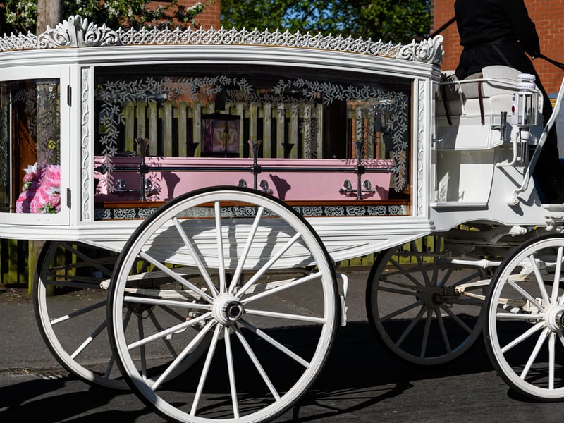 Funeral procession for Preston mum-of-two Rachel Kay, 37, from her home to St Joseph's Church in Skeffington Road