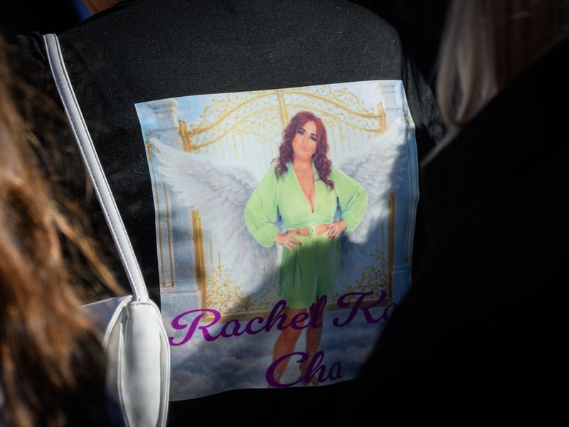Funeral procession for Preston mum-of-two Rachel Kay, 37, from her home to St Joseph's Church in Skeffington Road