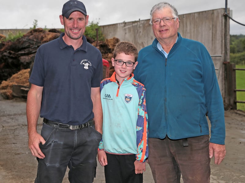 Caption: Patrick, Nathan and Tom O'Neill Picture: Shelley Corcoran