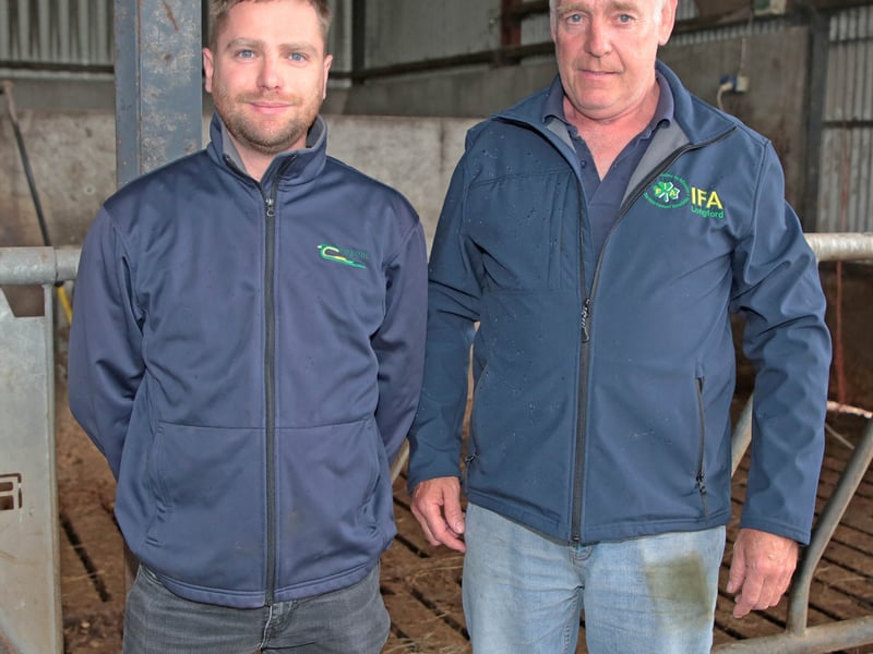 Caption: Alistor Pollock with Longford IFA Chairman John Sheridan Picture: Shelley Corcoran