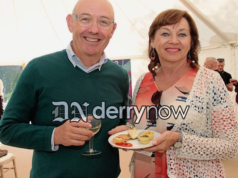 Philip Gilliland and Dolores O'Reilly, Trustee Foyle Hospice.