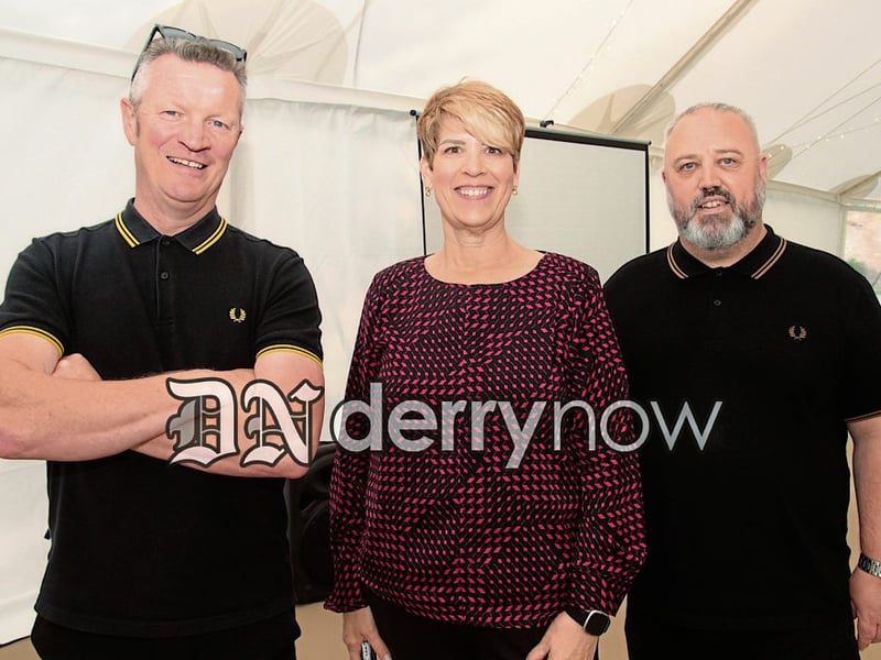 Ciaran McCorry, Shiela Duffy and Michael McCafferty. (Photos - Deirdre Heaney, nwpresspics)