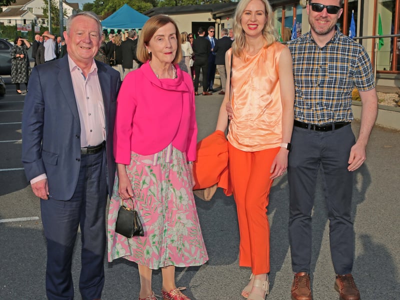 Caption: Seamus, Marie, Genevieve and Tommy Butler at Longford RFC Picture: Shelley Corcoran
