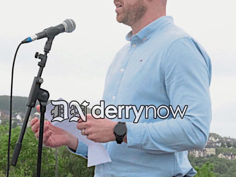 Christopher Cooper, Foyle Down Syndrome Trust speaking at the event.