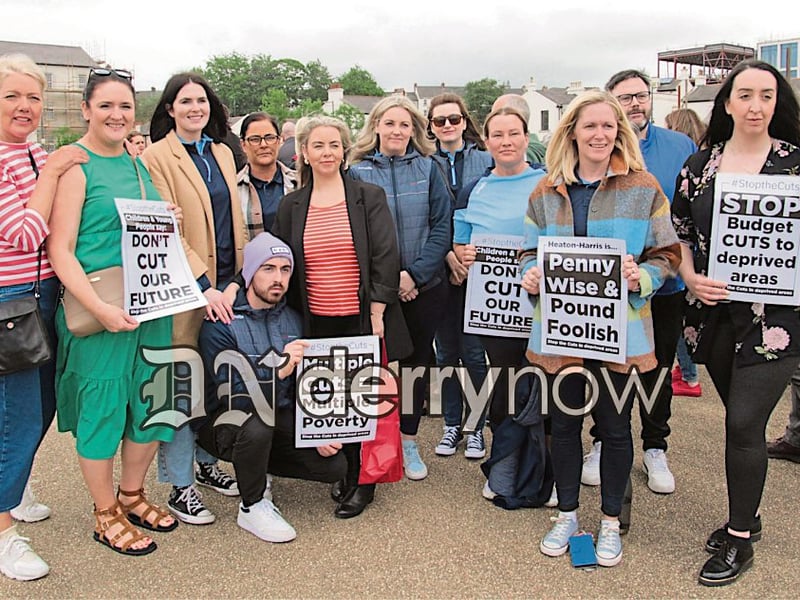 Cllr Aisling Hutton and the team from Bogside and Brandywell Health Forum.