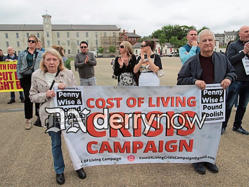 Cost of Living Campaigners at the event.