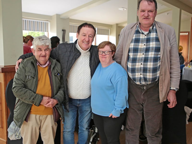Caption: Declan Nerney with Tommy Sullivan, Sinead Maguire and Pat Reid Picture: Shelley Corcoran