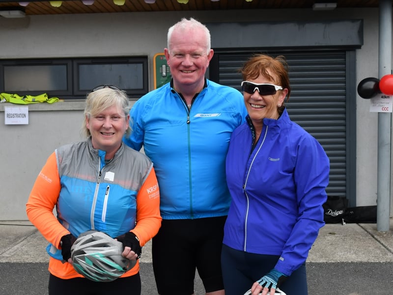 Julie O’Halloran with Martin and Deirdre Prendiville