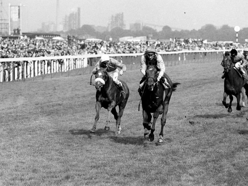 Date unknown. A great snapshot of the races in black and white.