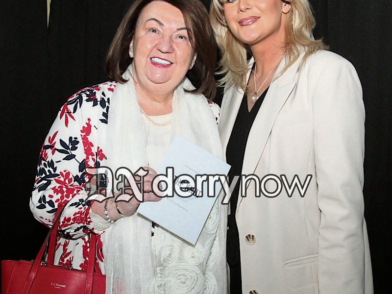 Emma pictured with Sandra Biddle.