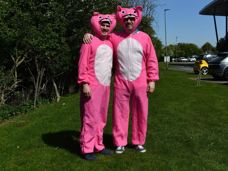 Pink Panthers together.
