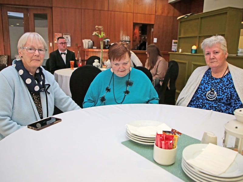 Caption: Colette Eades, Rosie Maguire, Kathleen Maguire at the launch of the St Christopher’s ‘Six Hearts, One Soul’ CD in Longford rugby club Picture: Shelley Corcoran