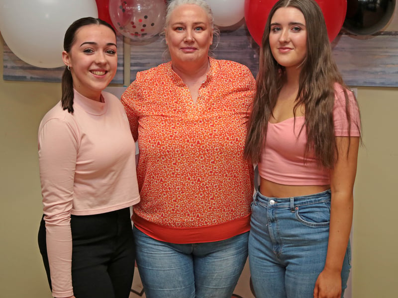 Caption: Kaycee Maolne, Miriam Burke and Maria Gorman