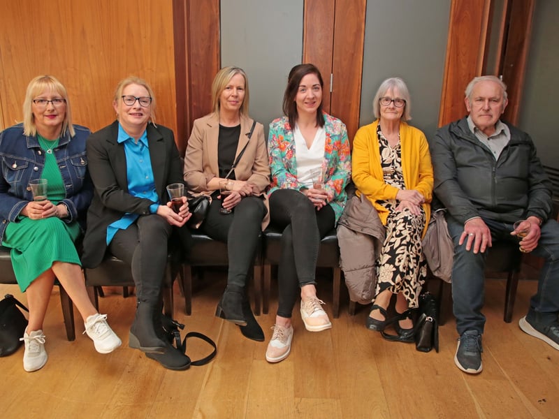 Caption: Margaret Devine, Annette Farrell, Lorna Kenny, Christine Grey, Ann and John Mimnagh