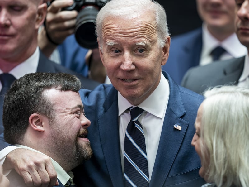 Having started his visit north of the border, Mr Biden made his keynote speech following a breakfast with Rishi Sunak who had welcomed him the previous night as he landed.