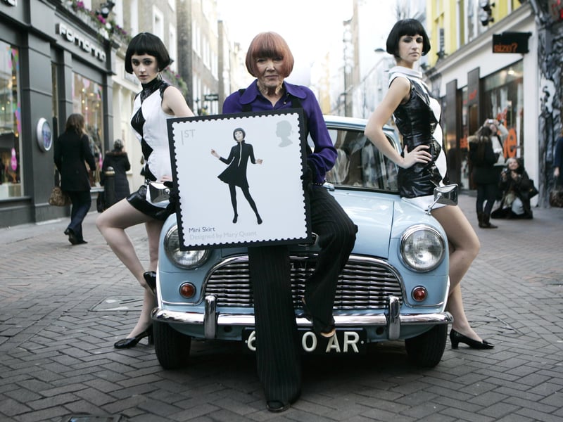 Dame Mary was taken on as an apprentice to a milliner before making her own clothes and in 1955 opened Bazaar, a boutique on the King’s Road in Chelsea.