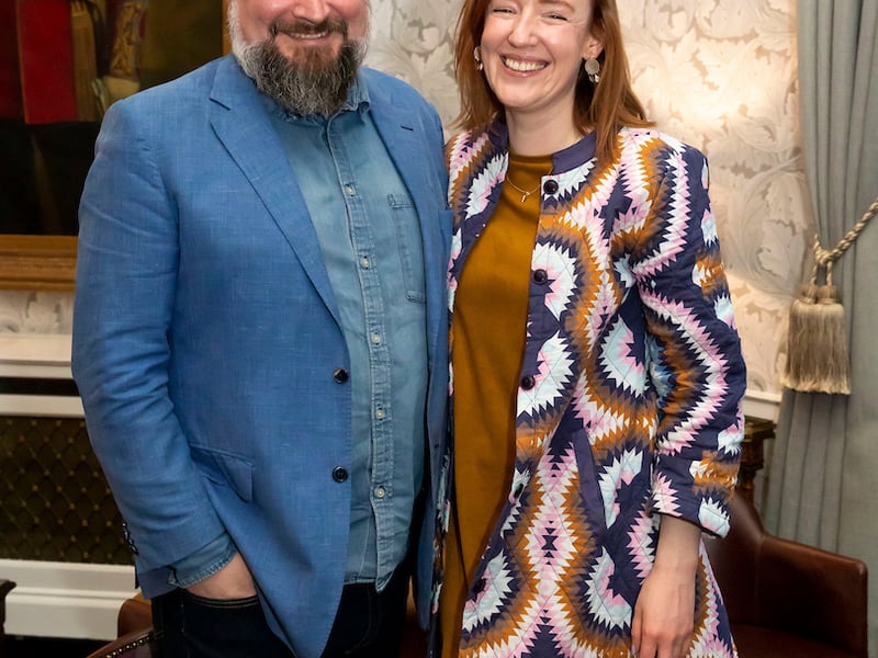 Attending the Liath and Lady Helen Dining Evening at Mount Juliet Estate. From left; Naoise Nunn and Maria Schweppe from Schweppe Curtis Nunn. Photo; Mary Browne