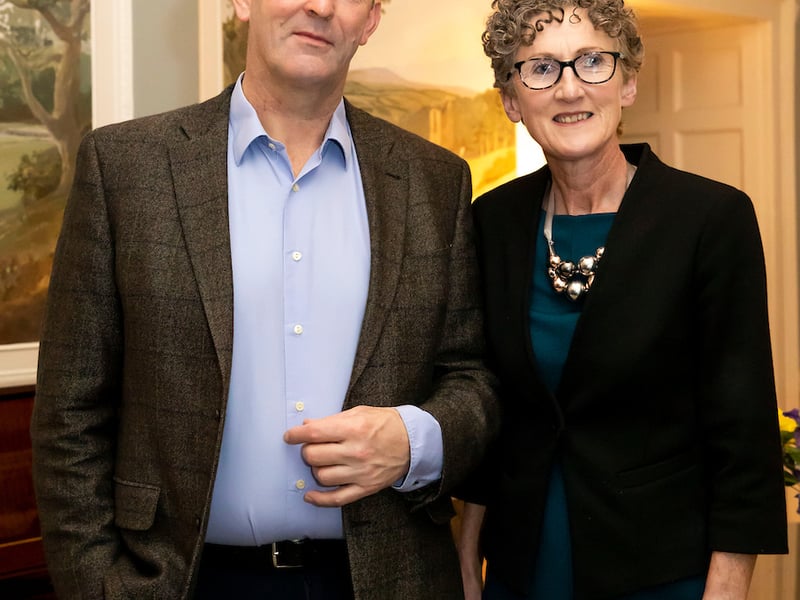 Attending the Liath and Lady Helen Dining Evening at Mount Juliet Estate. From left; Ger and Mags Kirwan from Goatsbridge Trout Farm. Photo; Mary Browne